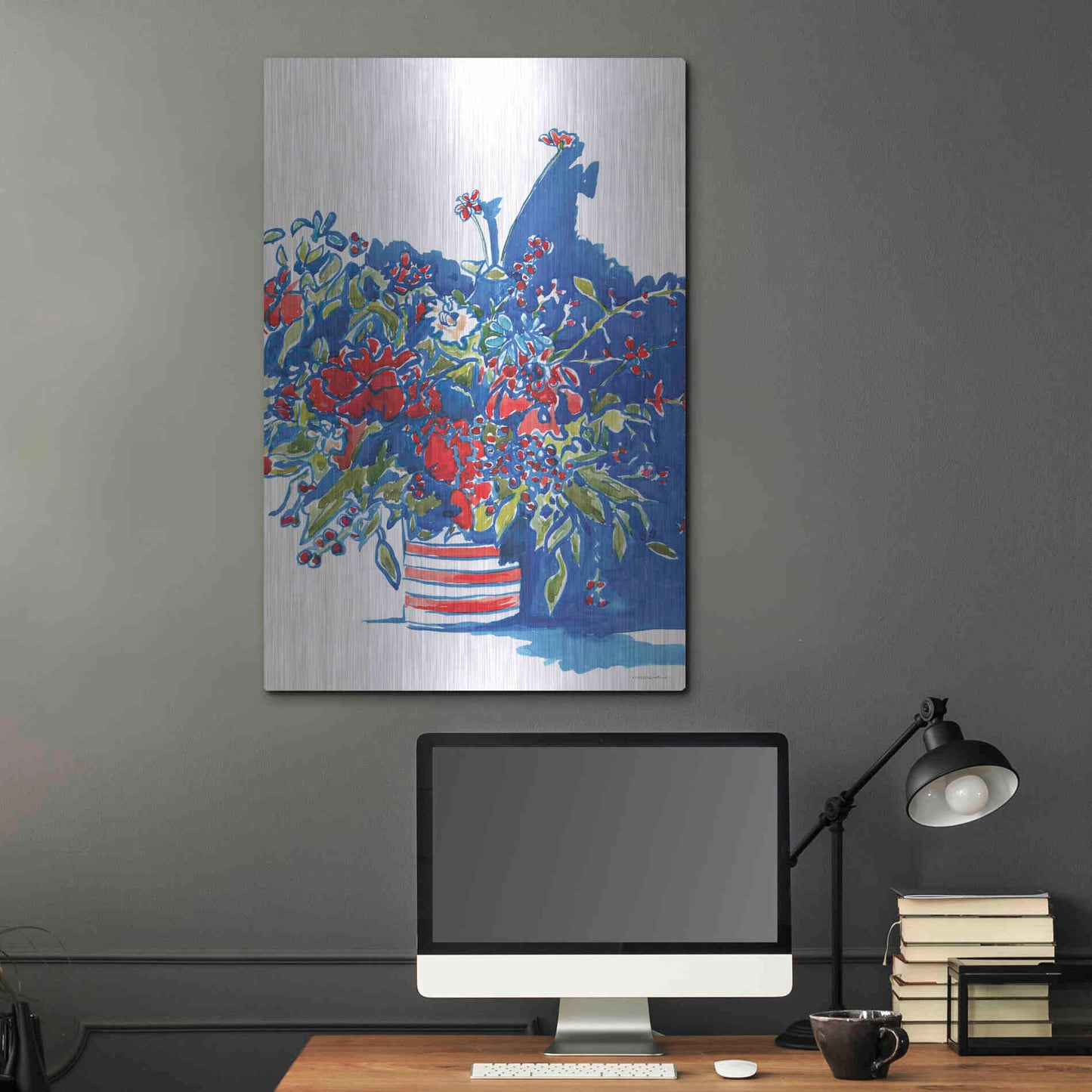 Luxe Metal Art 'Independence Celebration' by Kamdon Kreations, Metal Wall Art,24x36