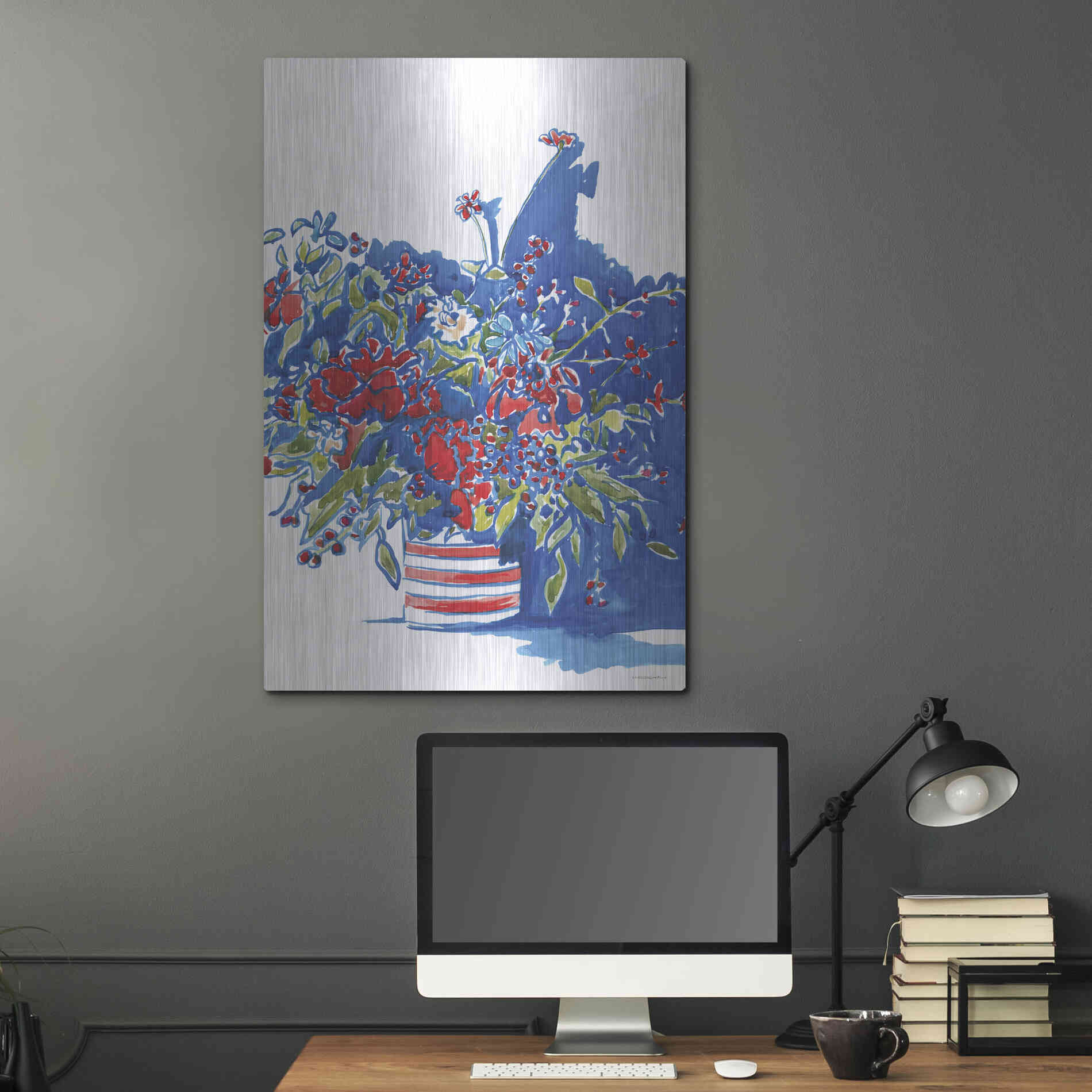 Luxe Metal Art 'Independence Celebration' by Kamdon Kreations, Metal Wall Art,24x36