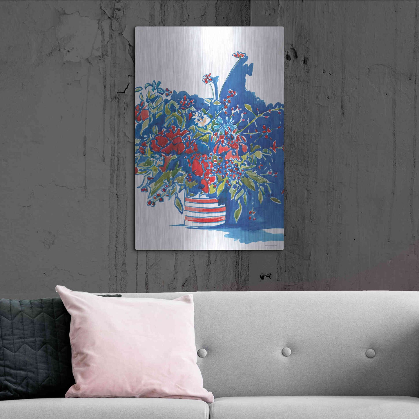 Luxe Metal Art 'Independence Celebration' by Kamdon Kreations, Metal Wall Art,24x36