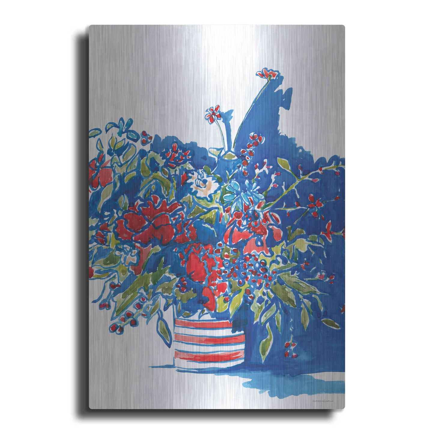 Luxe Metal Art 'Independence Celebration' by Kamdon Kreations, Metal Wall Art