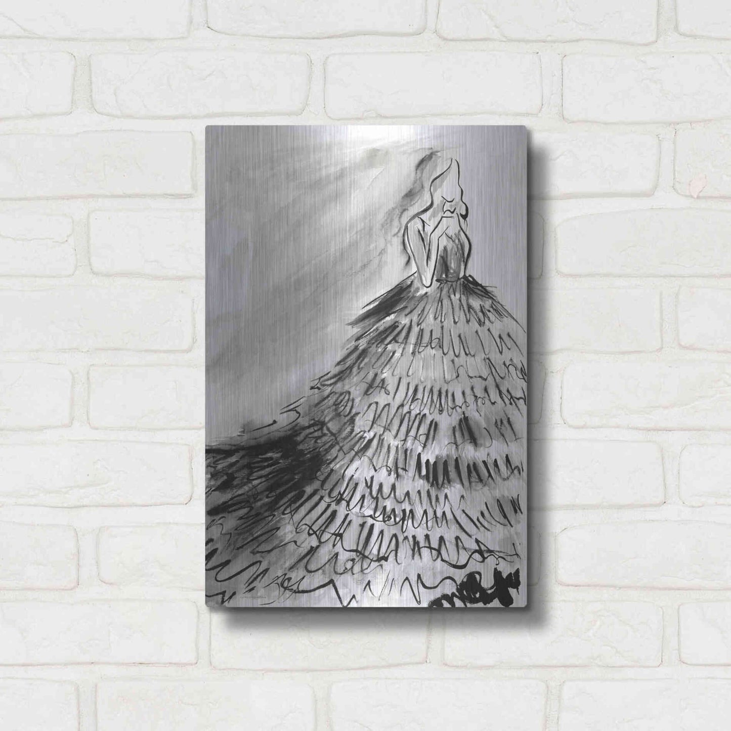 Luxe Metal Art 'At a Glance' by Kamdon Kreations, Metal Wall Art,12x16