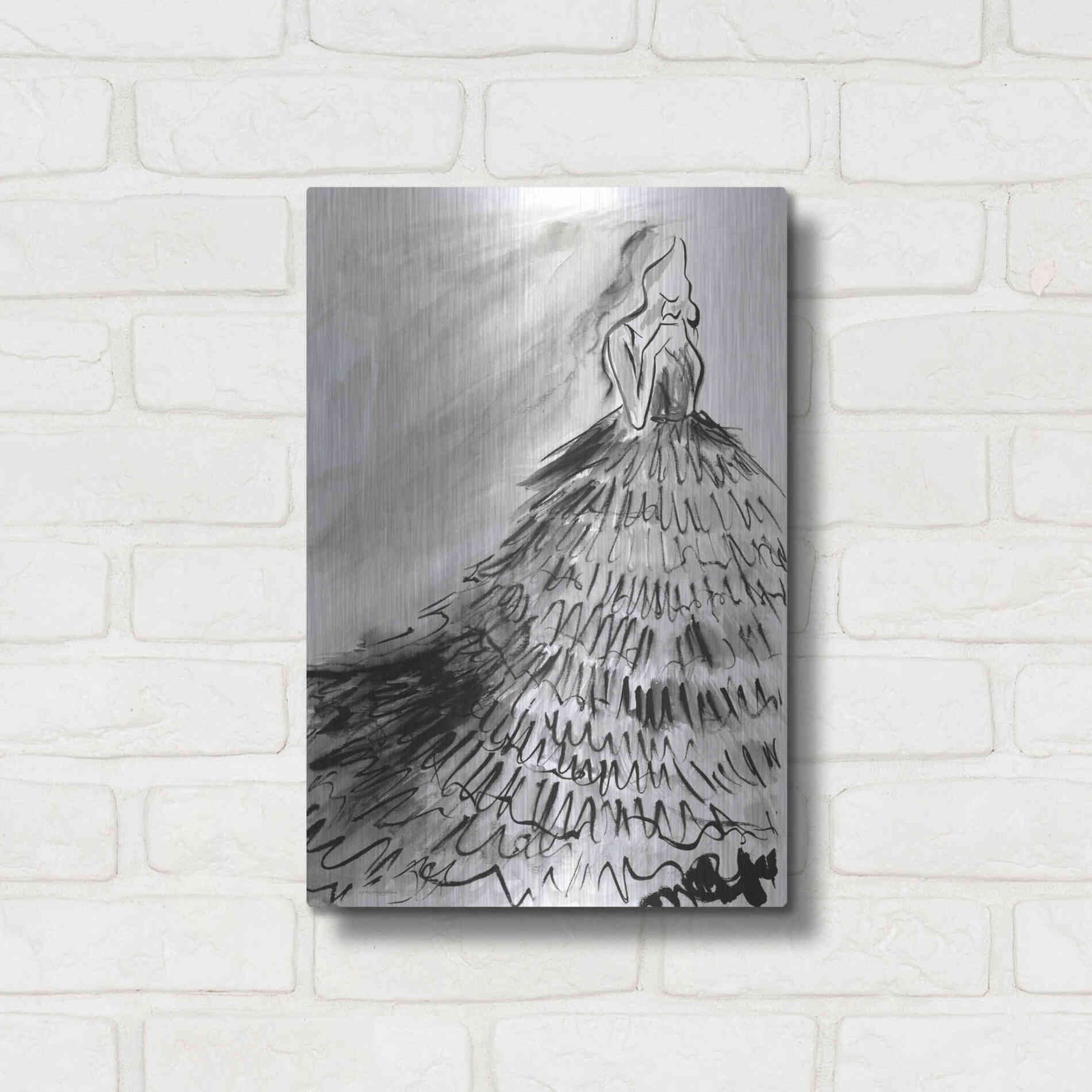 Luxe Metal Art 'At a Glance' by Kamdon Kreations, Metal Wall Art,12x16