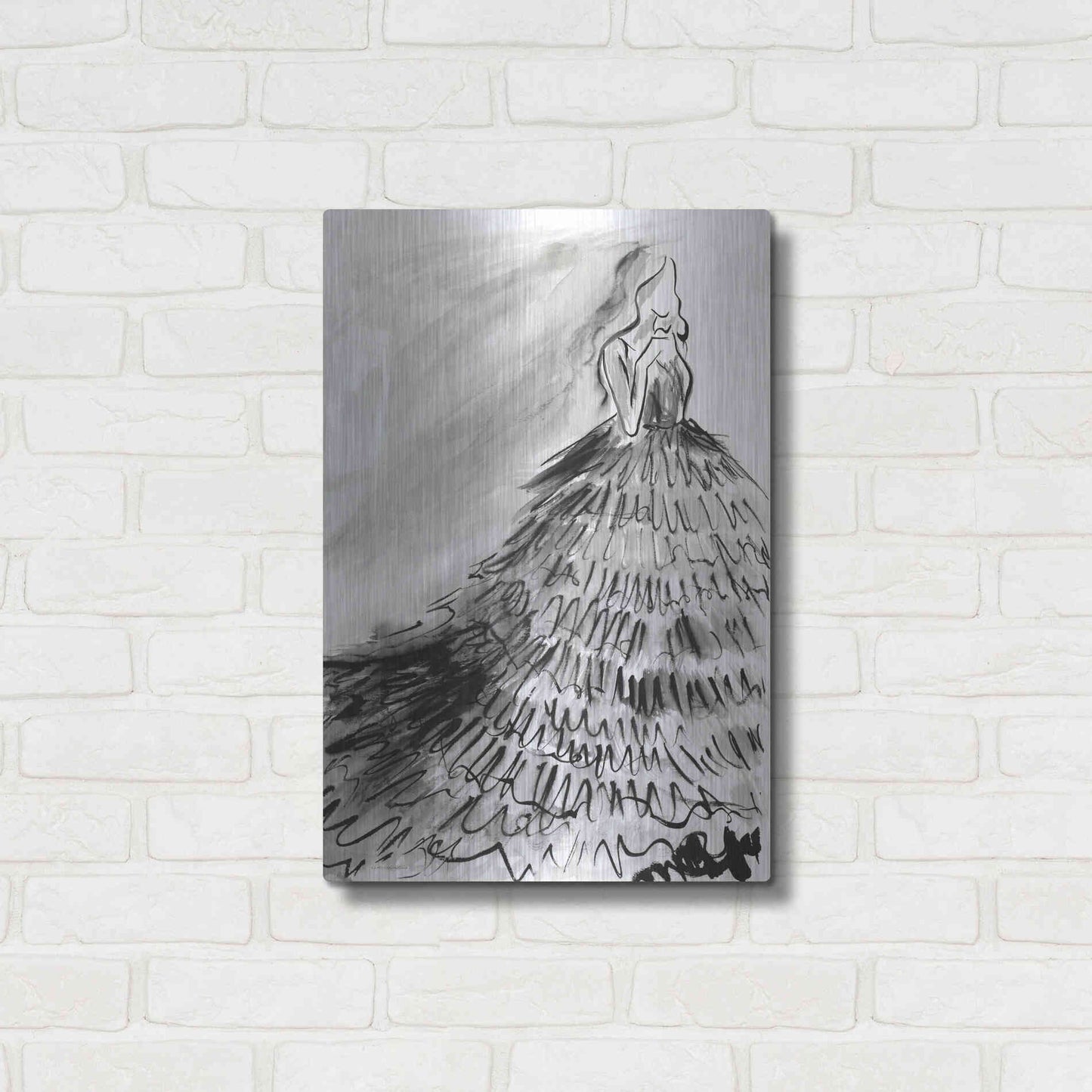 Luxe Metal Art 'At a Glance' by Kamdon Kreations, Metal Wall Art,16x24