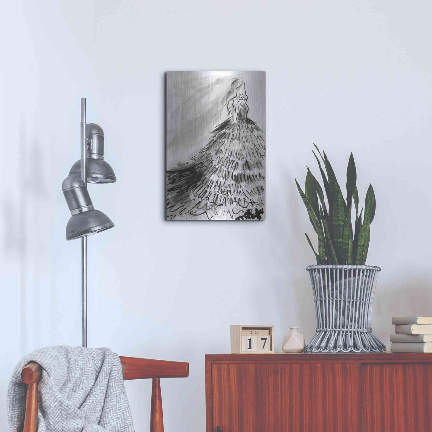 Luxe Metal Art 'At a Glance' by Kamdon Kreations, Metal Wall Art,16x24