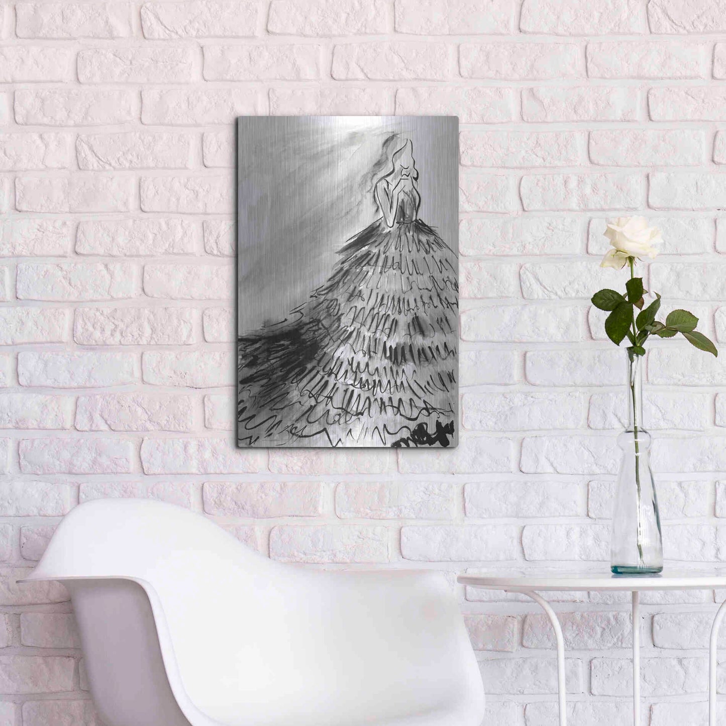 Luxe Metal Art 'At a Glance' by Kamdon Kreations, Metal Wall Art,16x24