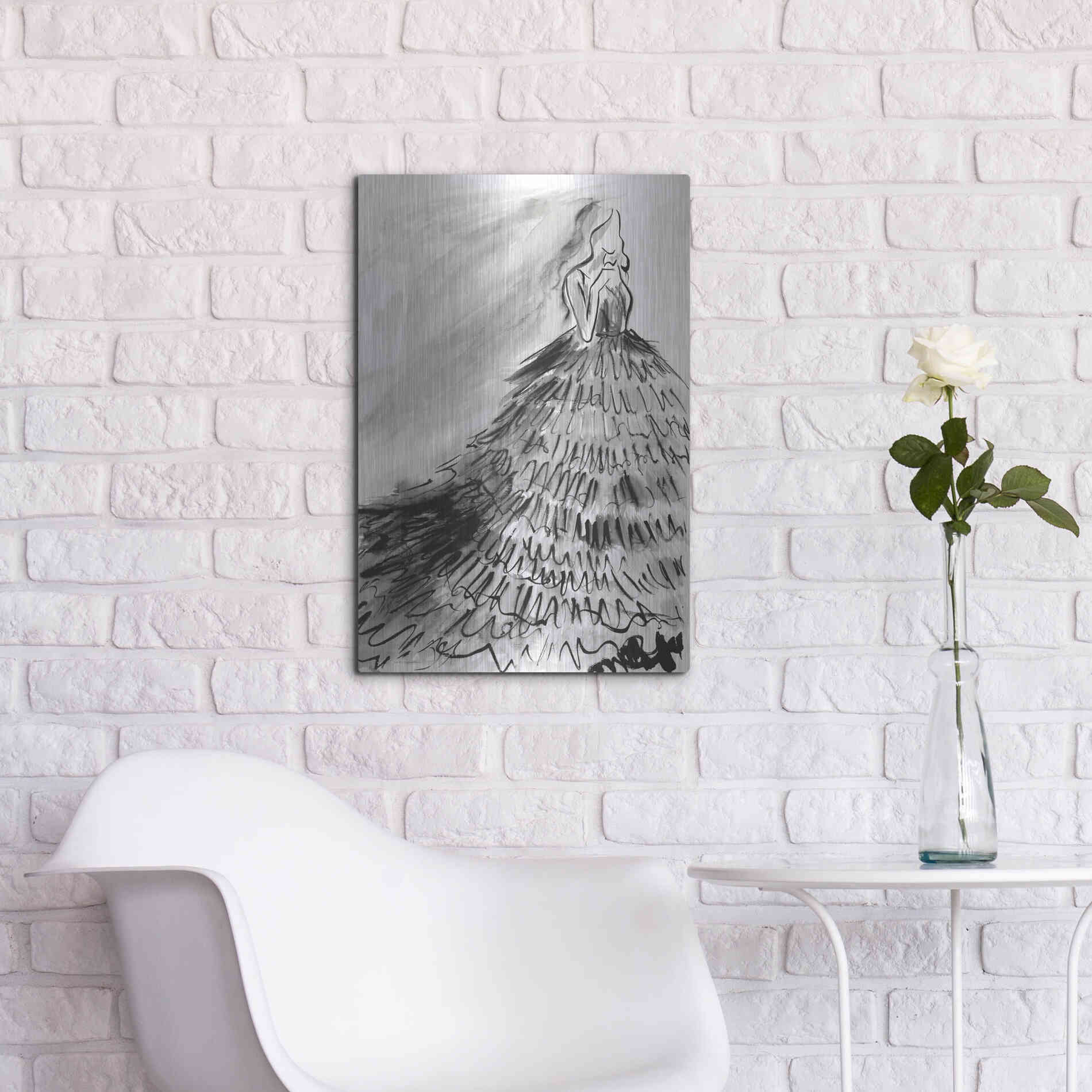 Luxe Metal Art 'At a Glance' by Kamdon Kreations, Metal Wall Art,16x24