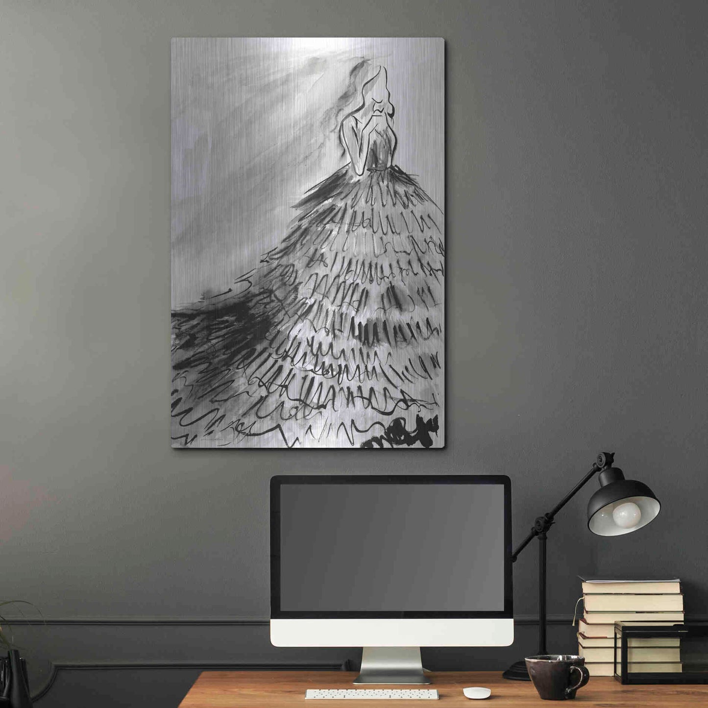 Luxe Metal Art 'At a Glance' by Kamdon Kreations, Metal Wall Art,24x36