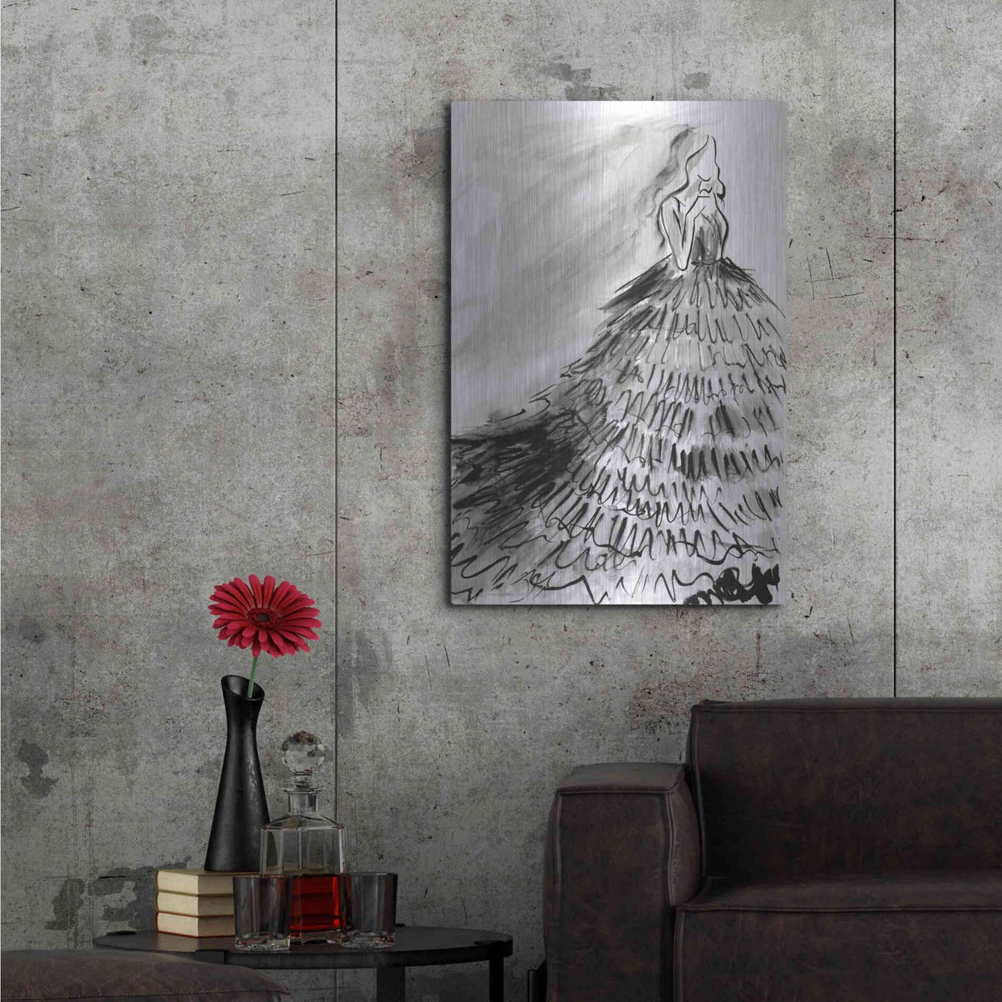 Luxe Metal Art 'At a Glance' by Kamdon Kreations, Metal Wall Art,24x36