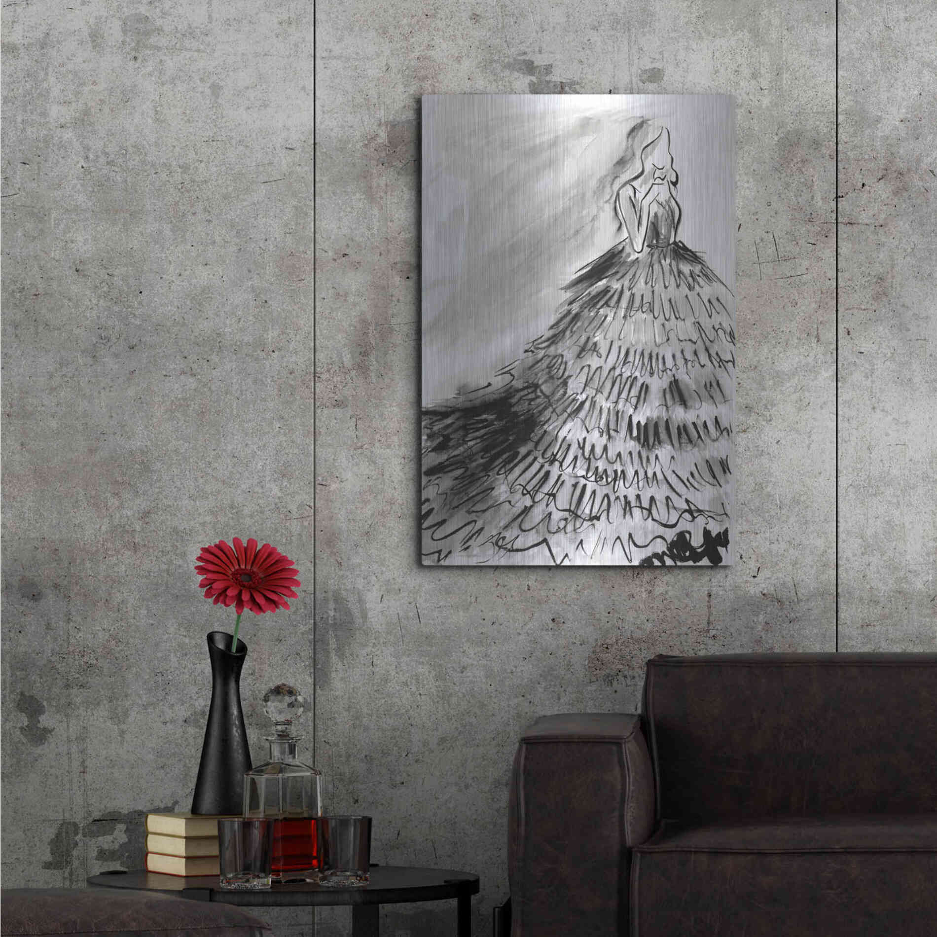 Luxe Metal Art 'At a Glance' by Kamdon Kreations, Metal Wall Art,24x36