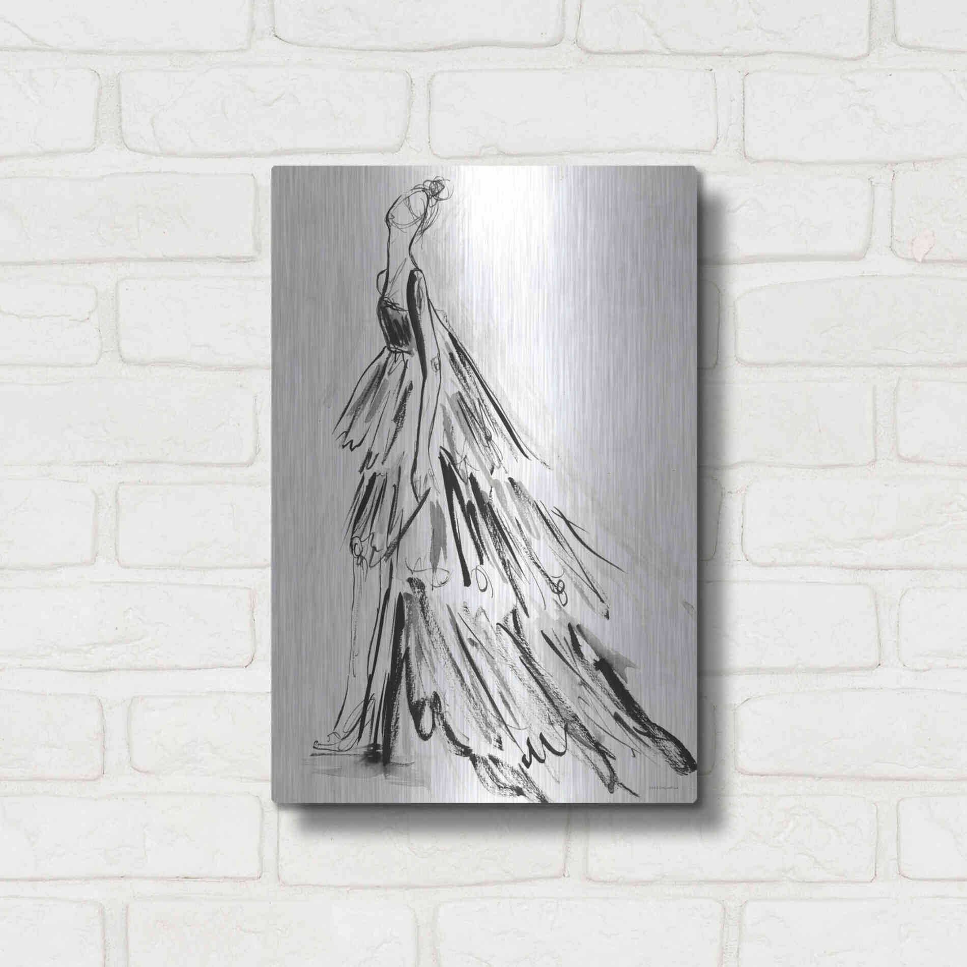 Luxe Metal Art 'I Have Nothing to Wear' by Kamdon Kreations, Metal Wall Art,12x16
