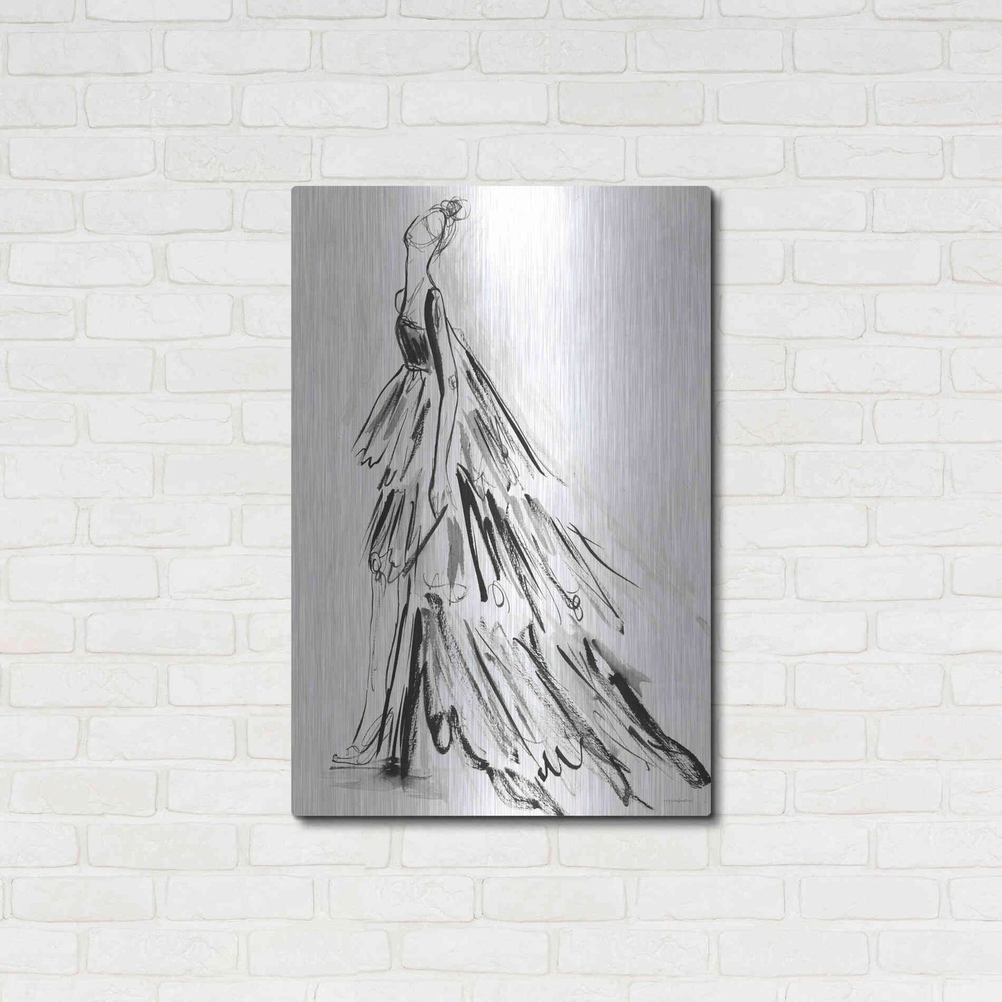 Luxe Metal Art 'I Have Nothing to Wear' by Kamdon Kreations, Metal Wall Art,24x36
