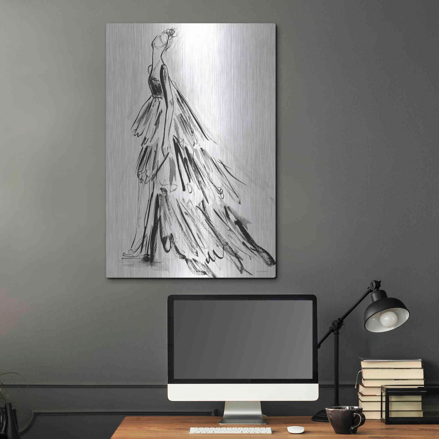 Luxe Metal Art 'I Have Nothing to Wear' by Kamdon Kreations, Metal Wall Art,24x36