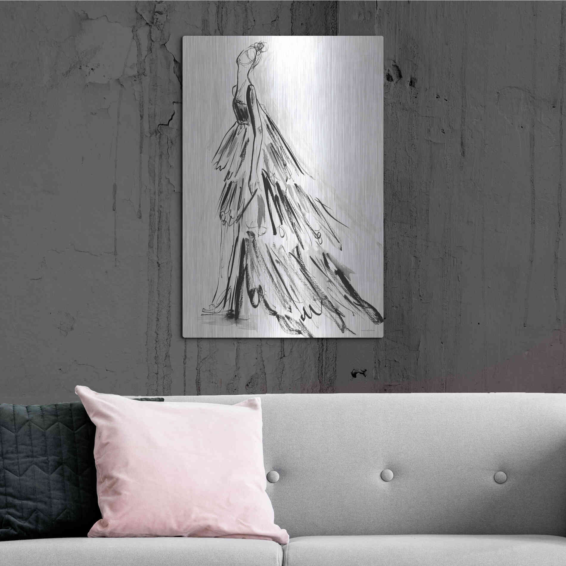 Luxe Metal Art 'I Have Nothing to Wear' by Kamdon Kreations, Metal Wall Art,24x36
