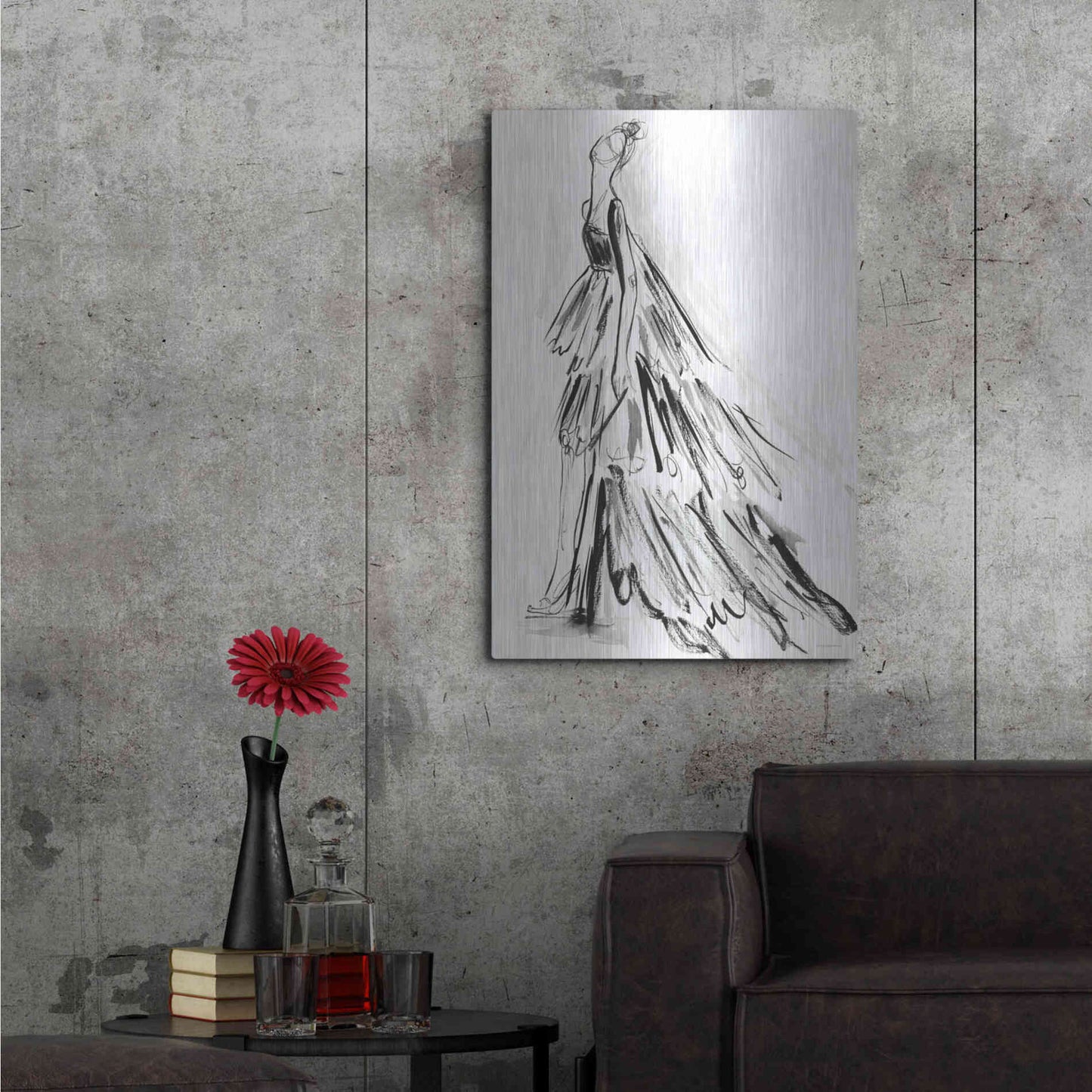 Luxe Metal Art 'I Have Nothing to Wear' by Kamdon Kreations, Metal Wall Art,24x36
