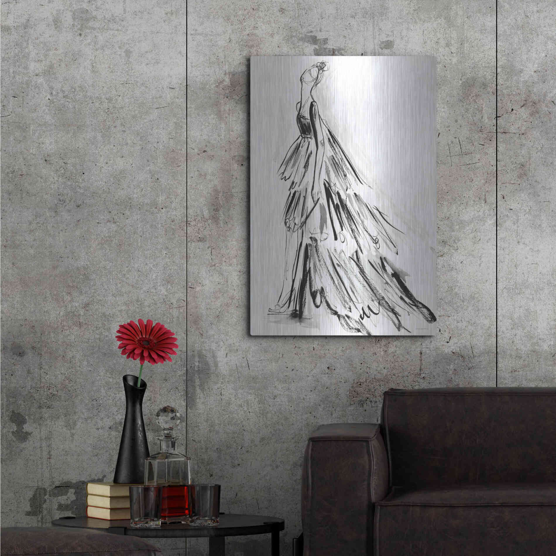 Luxe Metal Art 'I Have Nothing to Wear' by Kamdon Kreations, Metal Wall Art,24x36