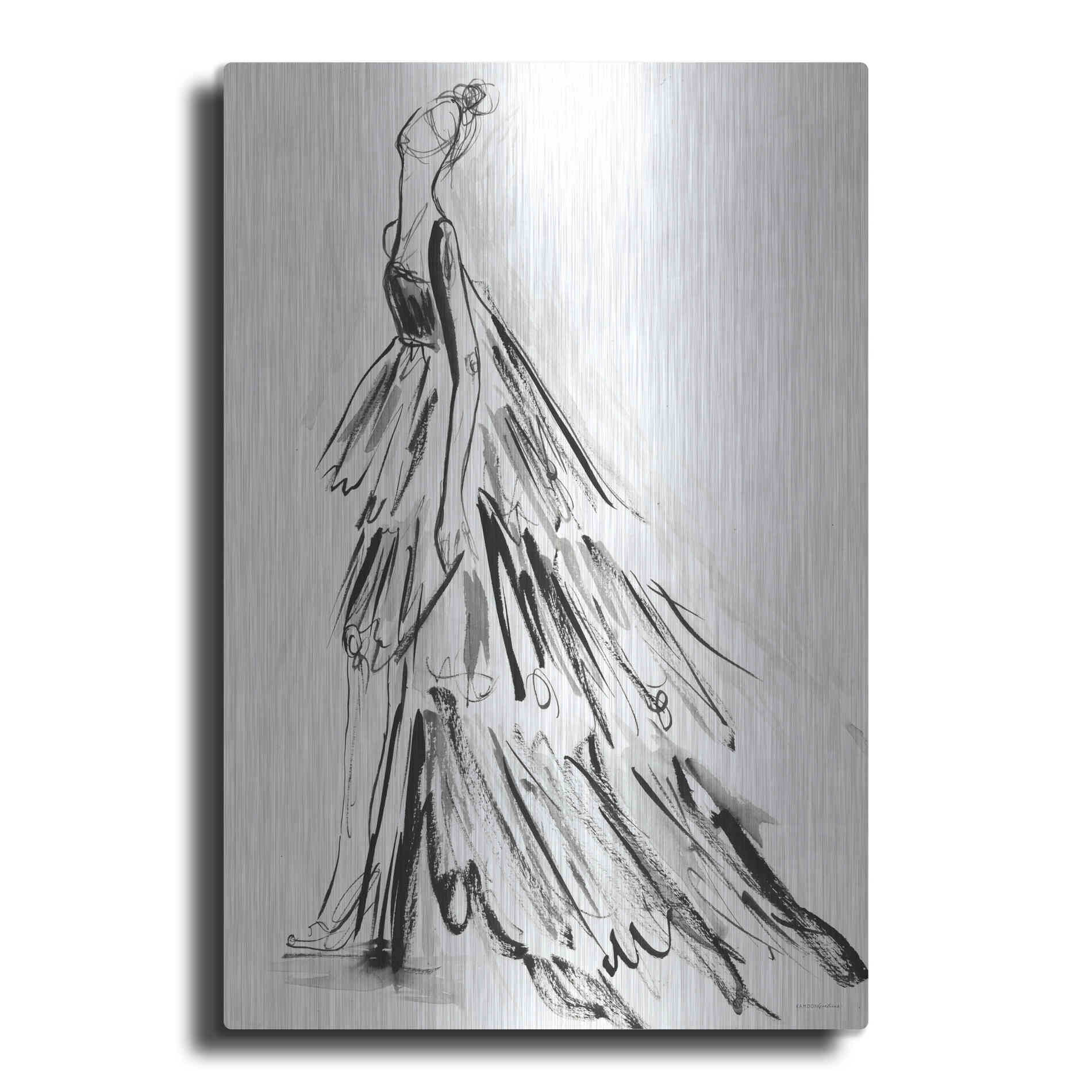 Luxe Metal Art 'I Have Nothing to Wear' by Kamdon Kreations, Metal Wall Art