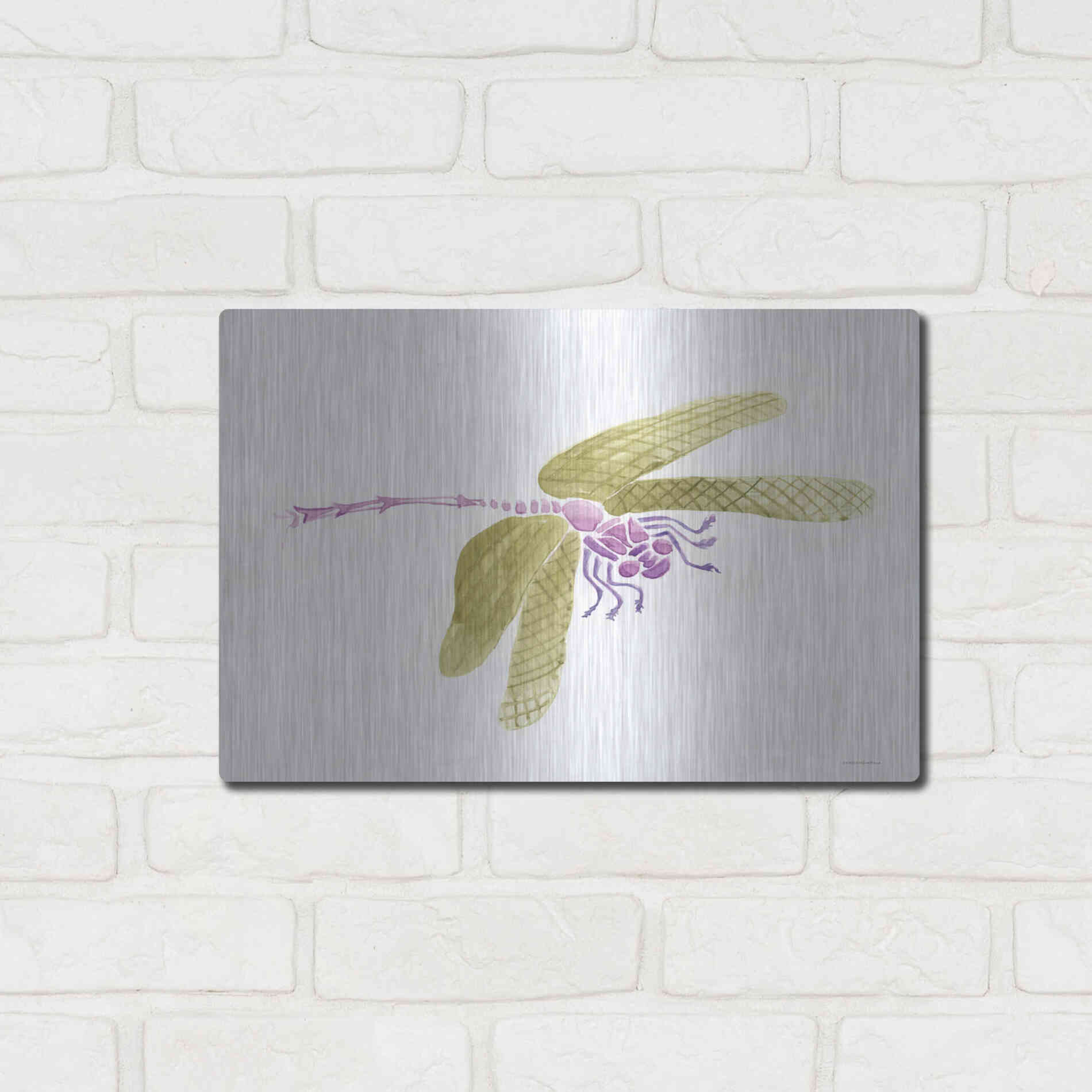 Luxe Metal Art 'Dragon Lady' by Kamdon Kreations, Metal Wall Art,16x12