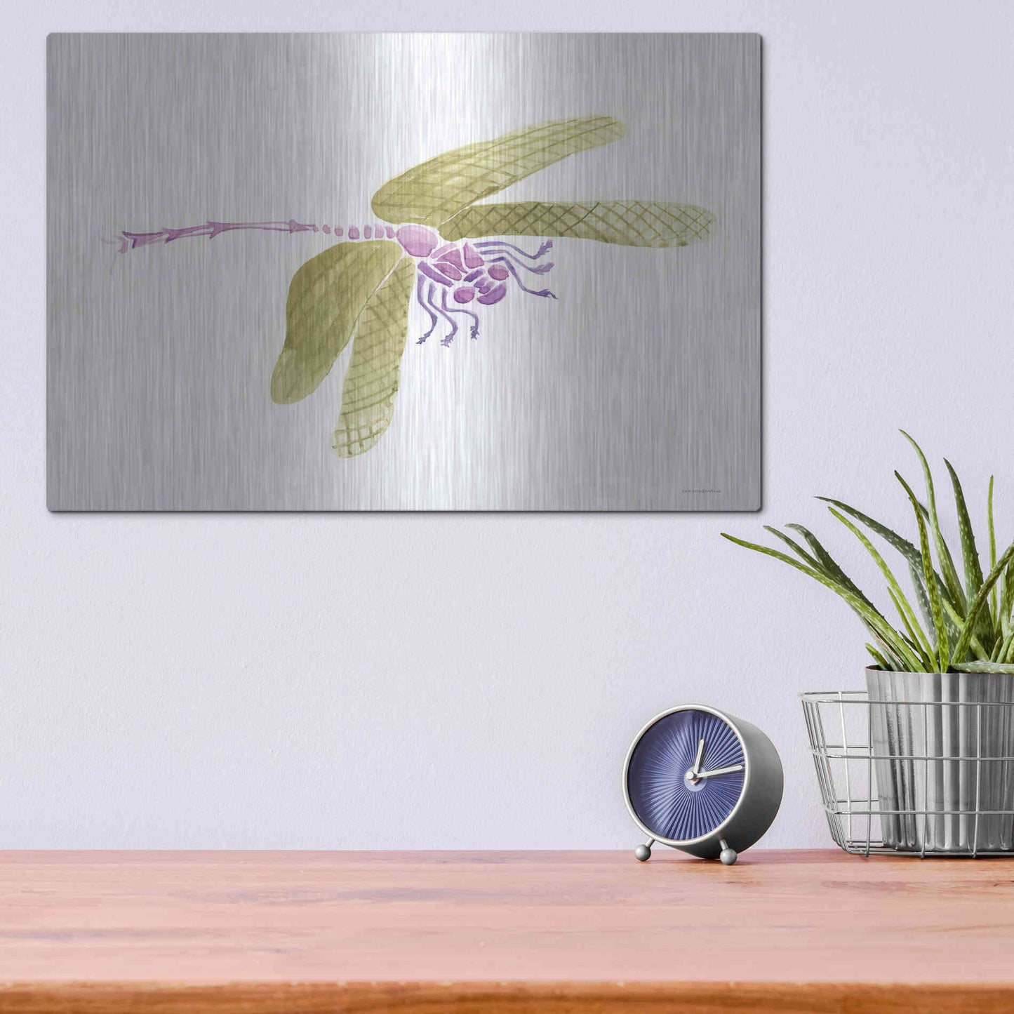 Luxe Metal Art 'Dragon Lady' by Kamdon Kreations, Metal Wall Art,16x12