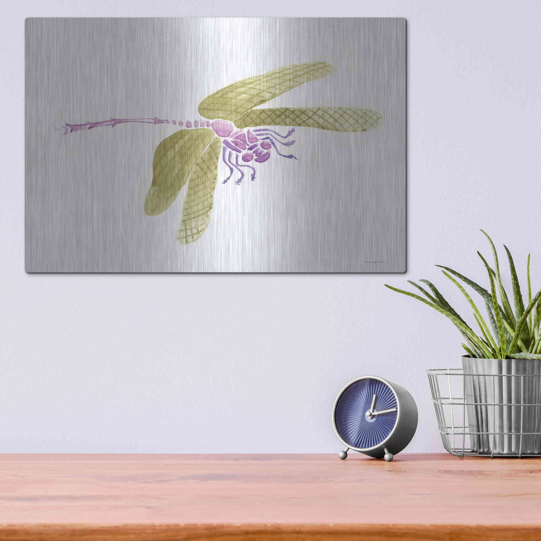 Luxe Metal Art 'Dragon Lady' by Kamdon Kreations, Metal Wall Art,16x12