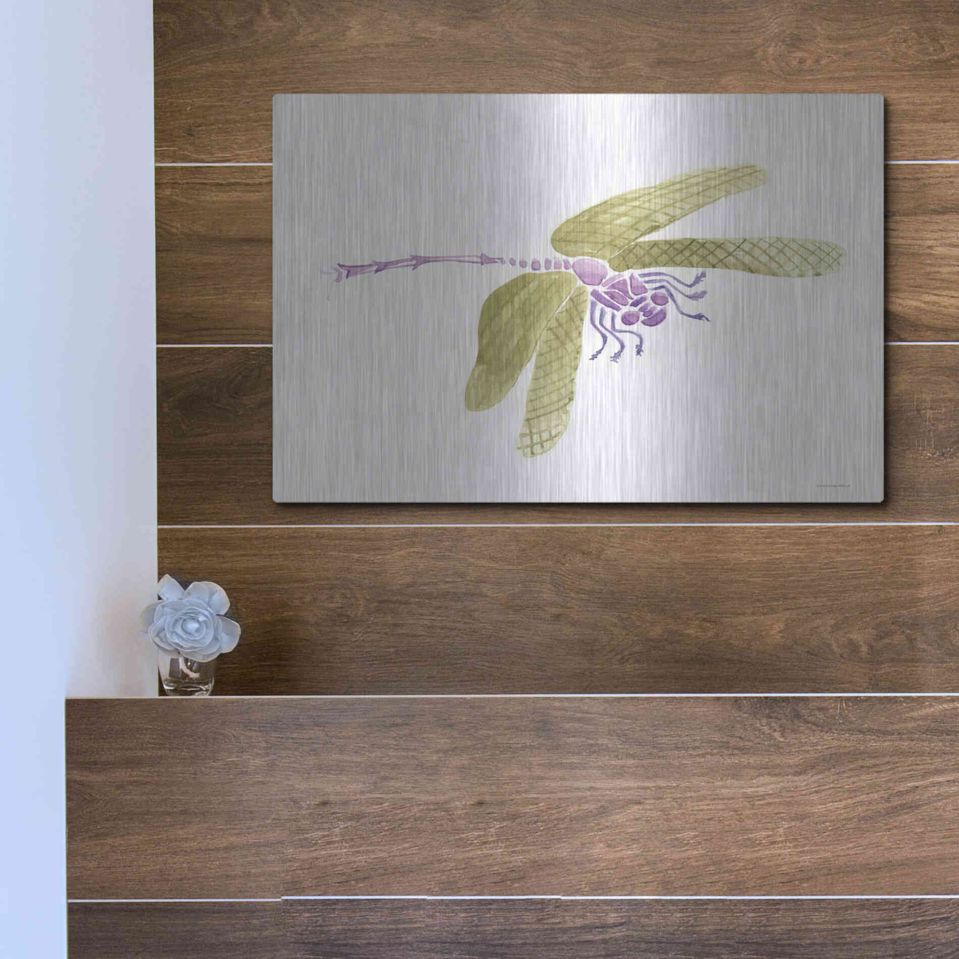 Luxe Metal Art 'Dragon Lady' by Kamdon Kreations, Metal Wall Art,16x12