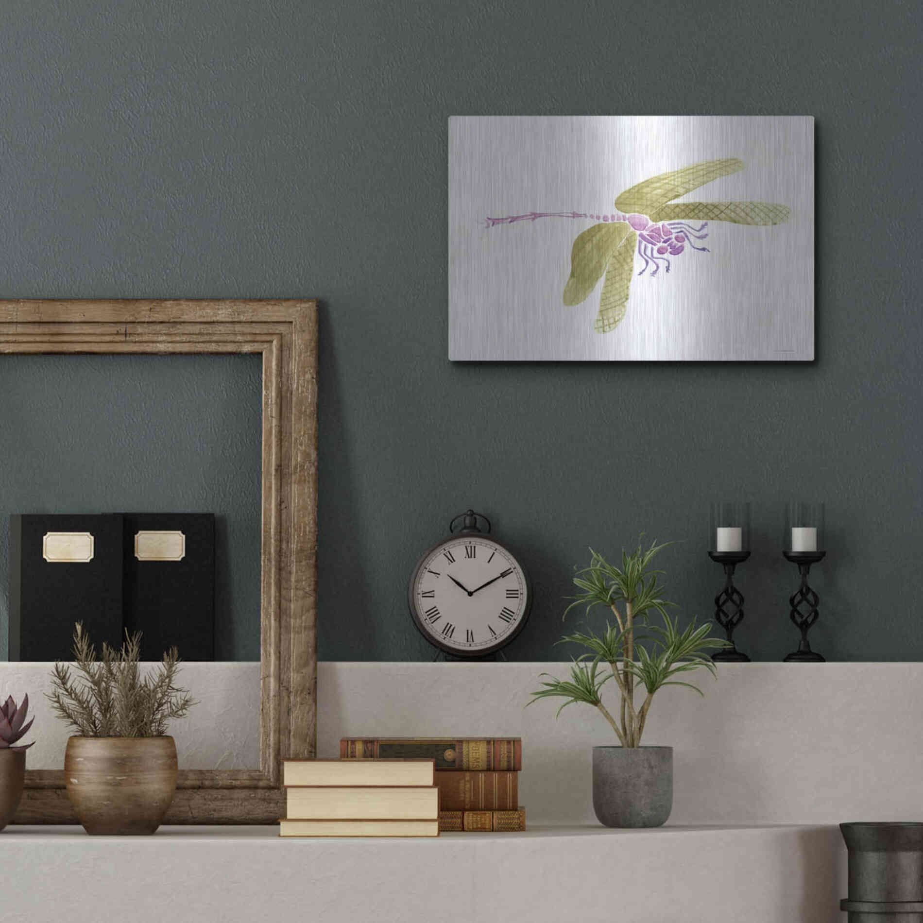 Luxe Metal Art 'Dragon Lady' by Kamdon Kreations, Metal Wall Art,16x12