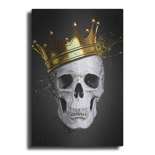 Luxe Metal Art 'Royal Skull' by Nicklas Gustafsson, Metal Wall Art