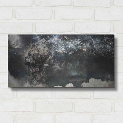 Luxe Metal Art 'Coma' by Cameron Gray, Metal Wall Art,24x12