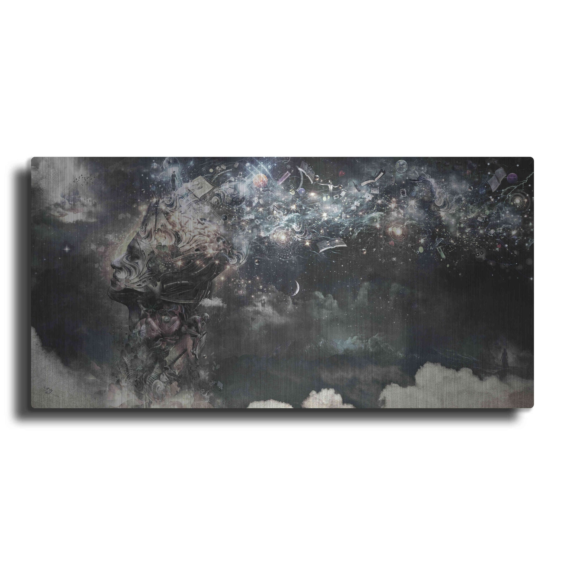 Luxe Metal Art 'Coma' by Cameron Gray, Metal Wall Art