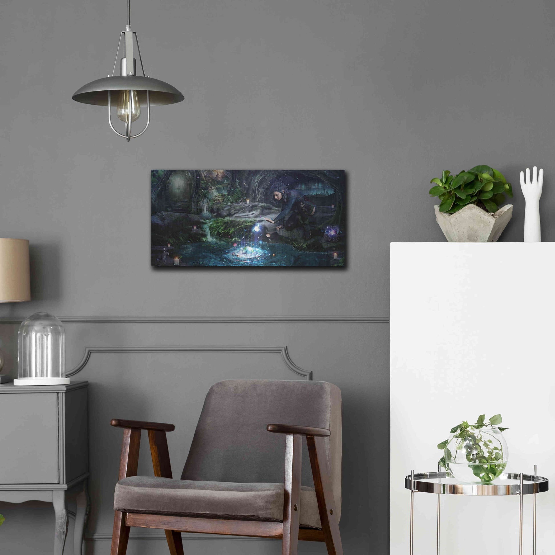 Luxe Metal Art 'The Collector' by Cameron Gray, Metal Wall Art,24x12