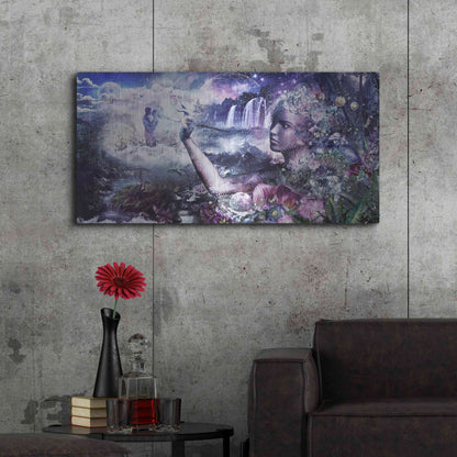 Luxe Metal Art 'The Painter' by Cameron Gray, Metal Wall Art,48x24