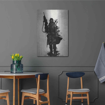Luxe Metal Art 'Post Apocalyptic Warrior' by Nicklas Gustafsson, Metal Wall Art,24x36