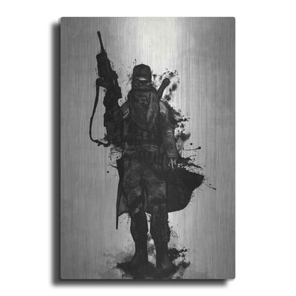 Luxe Metal Art 'Post Apocalyptic Warrior' by Nicklas Gustafsson, Metal Wall Art