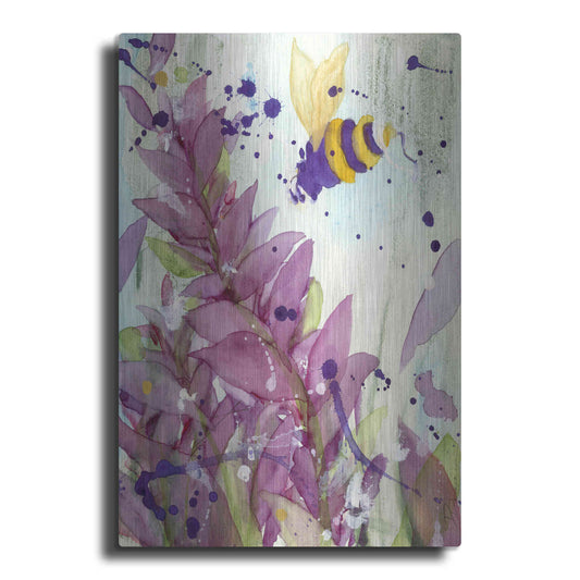 Luxe Metal Art 'Pollinator' by Dawn Derman, Metal Wall Art