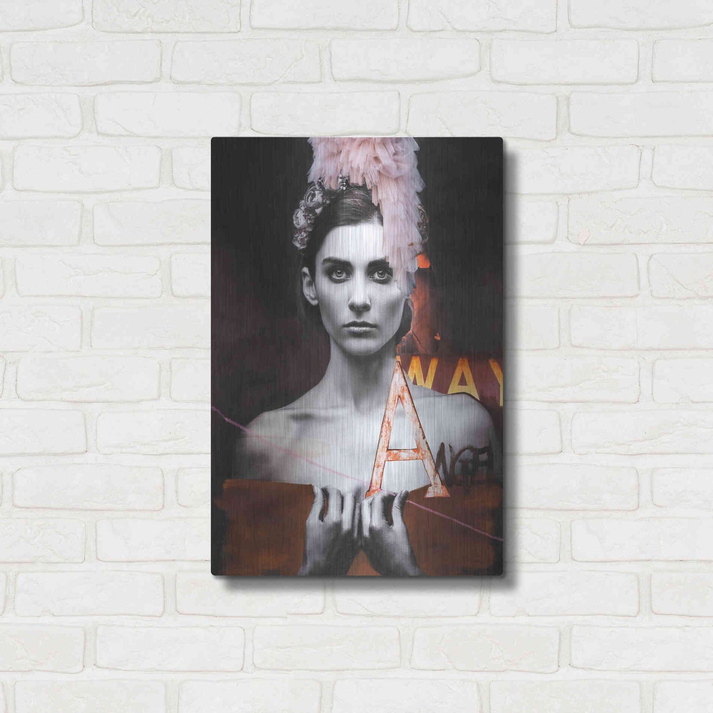 Luxe Metal Art 'Angel' by Design Fabrikken, Metal Wall Art,16x24