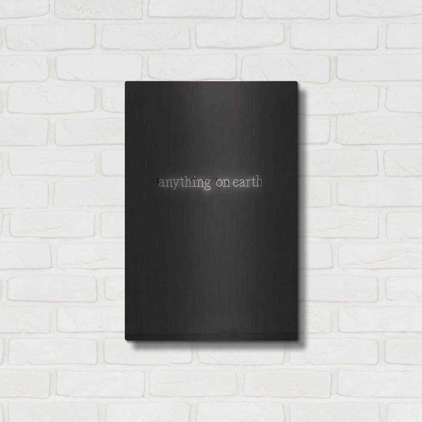 Luxe Metal Art 'Anything' by Design Fabrikken, Metal Wall Art,16x24