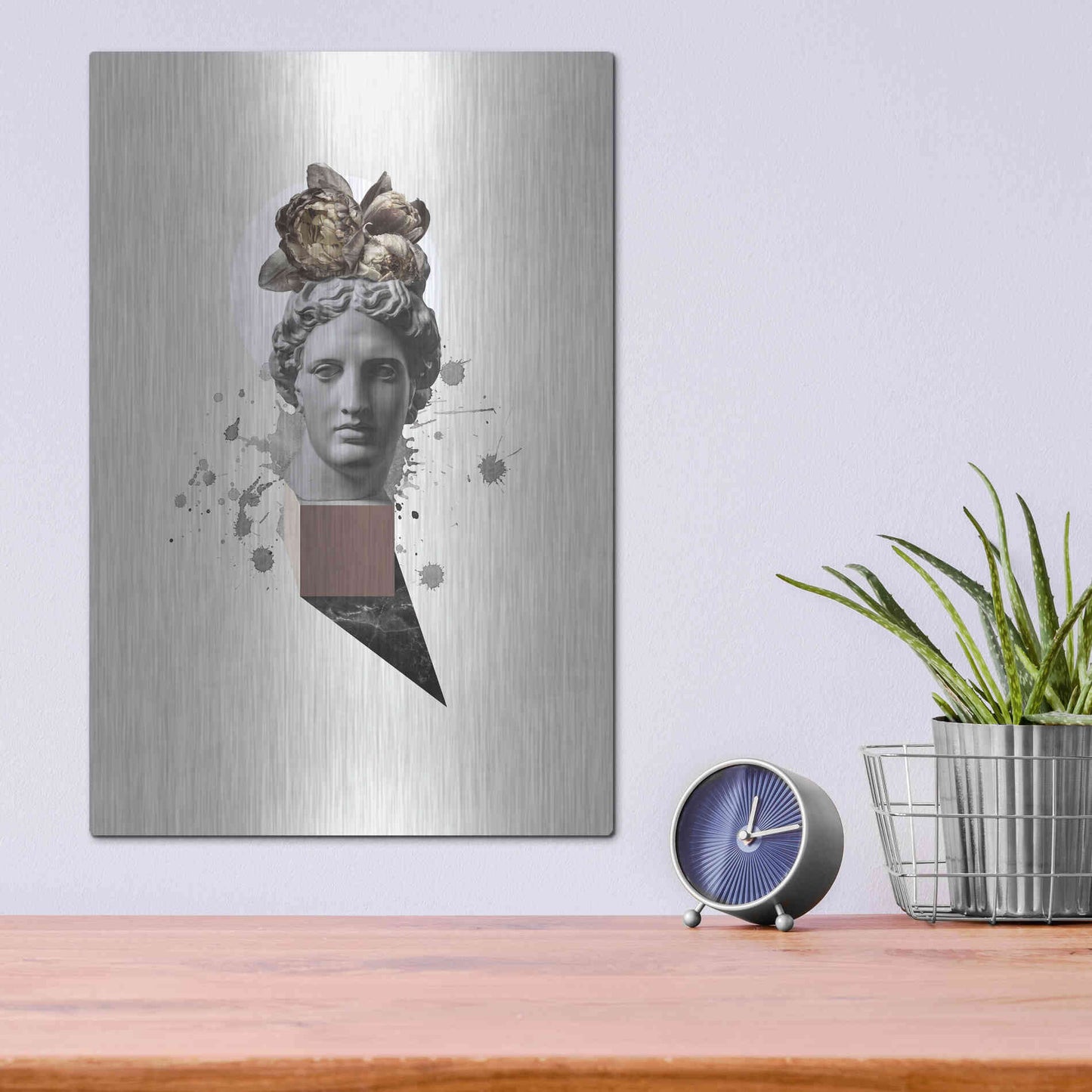 Luxe Metal Art 'Approach of Apollo' by Design Fabrikken, Metal Wall Art,12x16