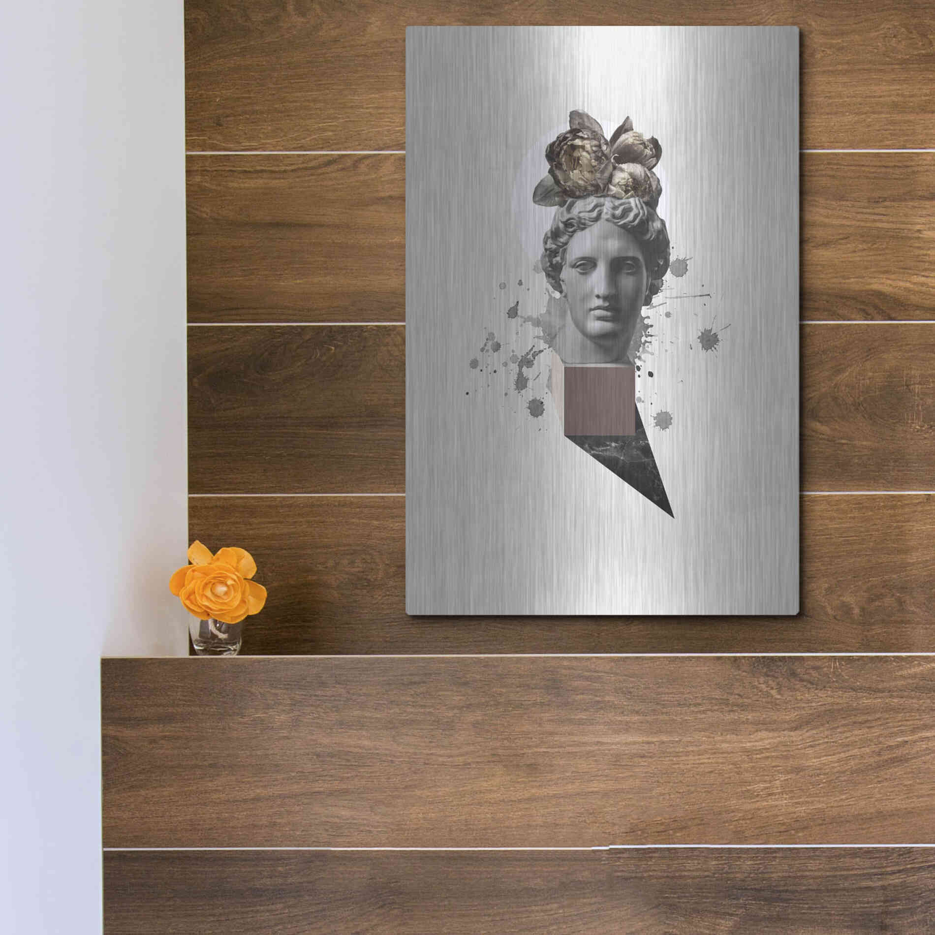 Luxe Metal Art 'Approach of Apollo' by Design Fabrikken, Metal Wall Art,12x16