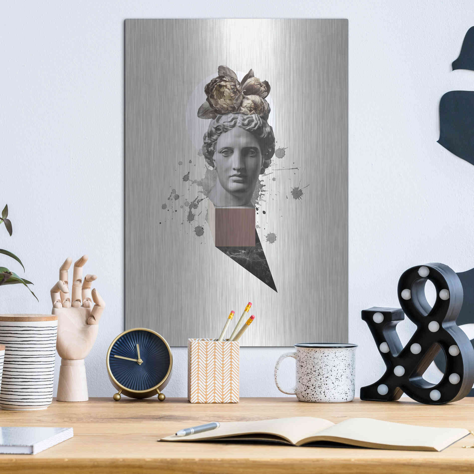 Luxe Metal Art 'Approach of Apollo' by Design Fabrikken, Metal Wall Art,12x16