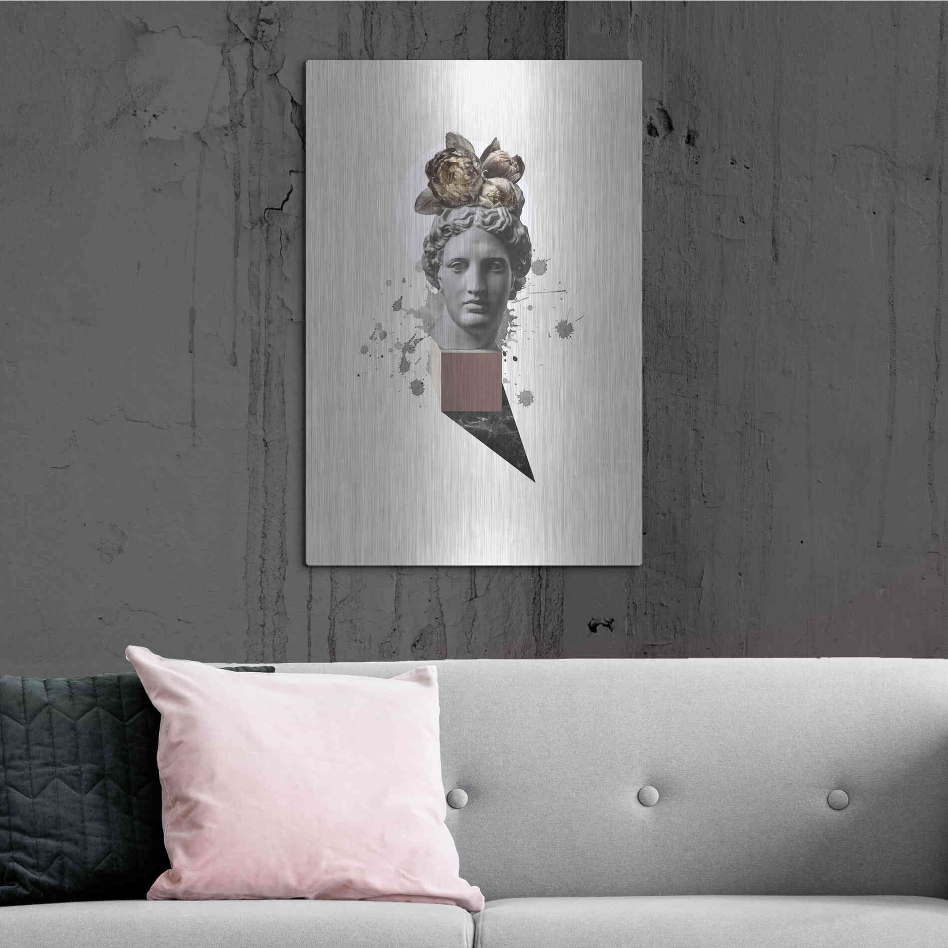 Luxe Metal Art 'Approach of Apollo' by Design Fabrikken, Metal Wall Art,24x36