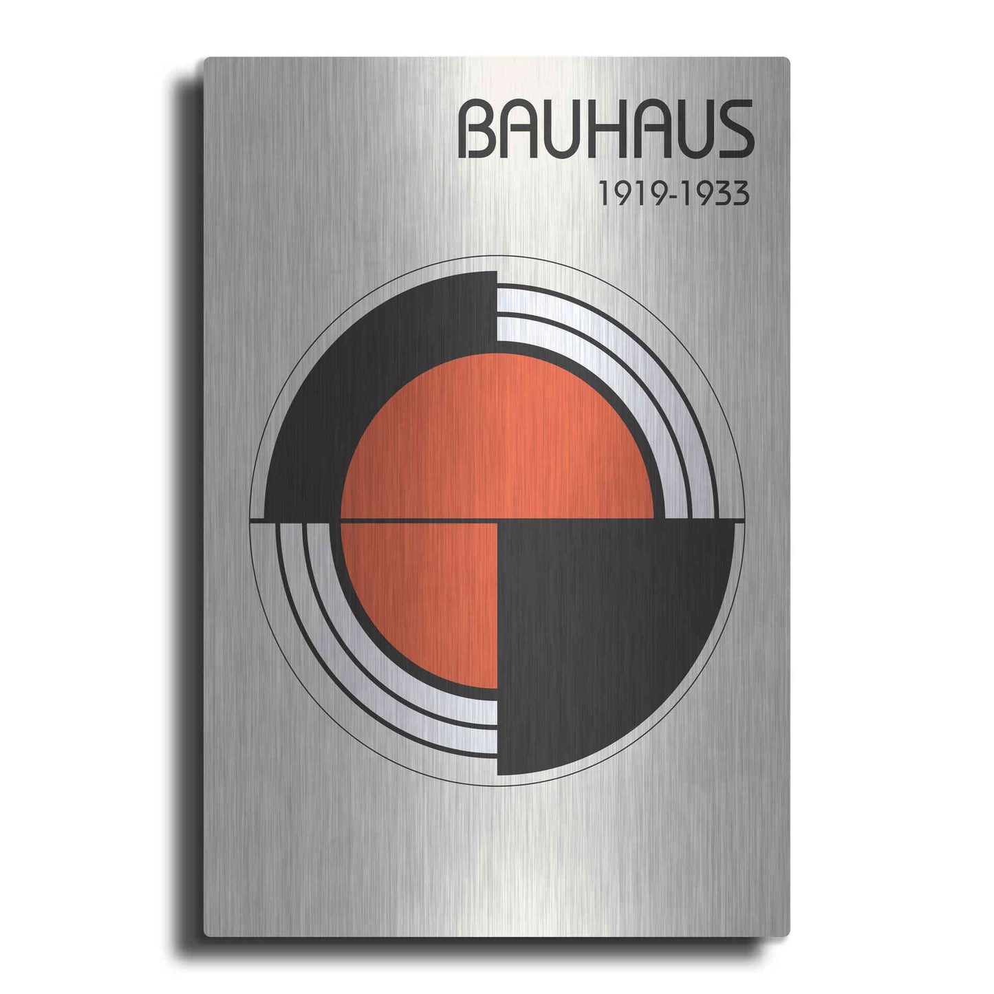 Luxe Metal Art 'Bauhaus 1' by Design Fabrikken, Metal Wall Art