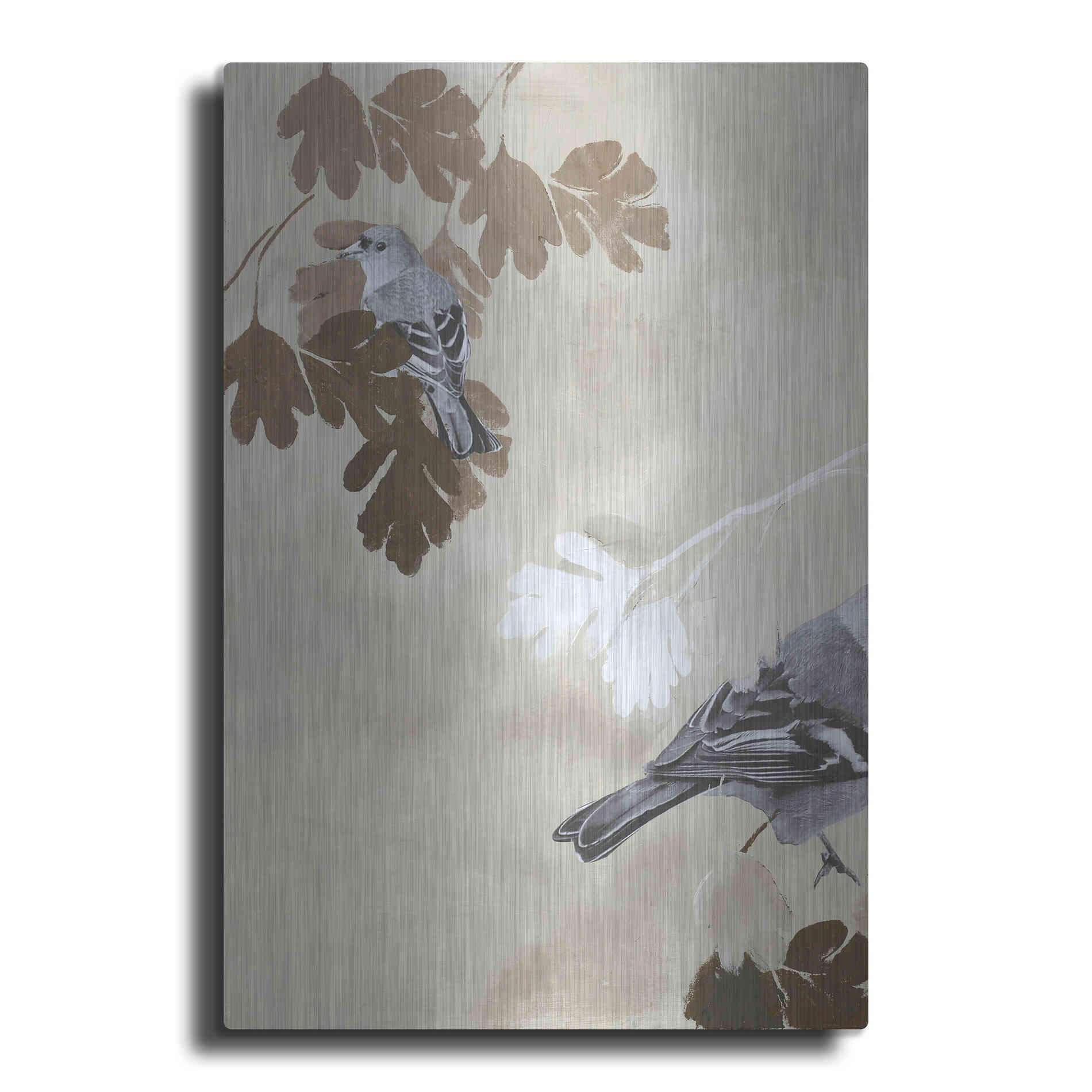 Luxe Metal Art 'Bird 3' by Design Fabrikken, Metal Wall Art