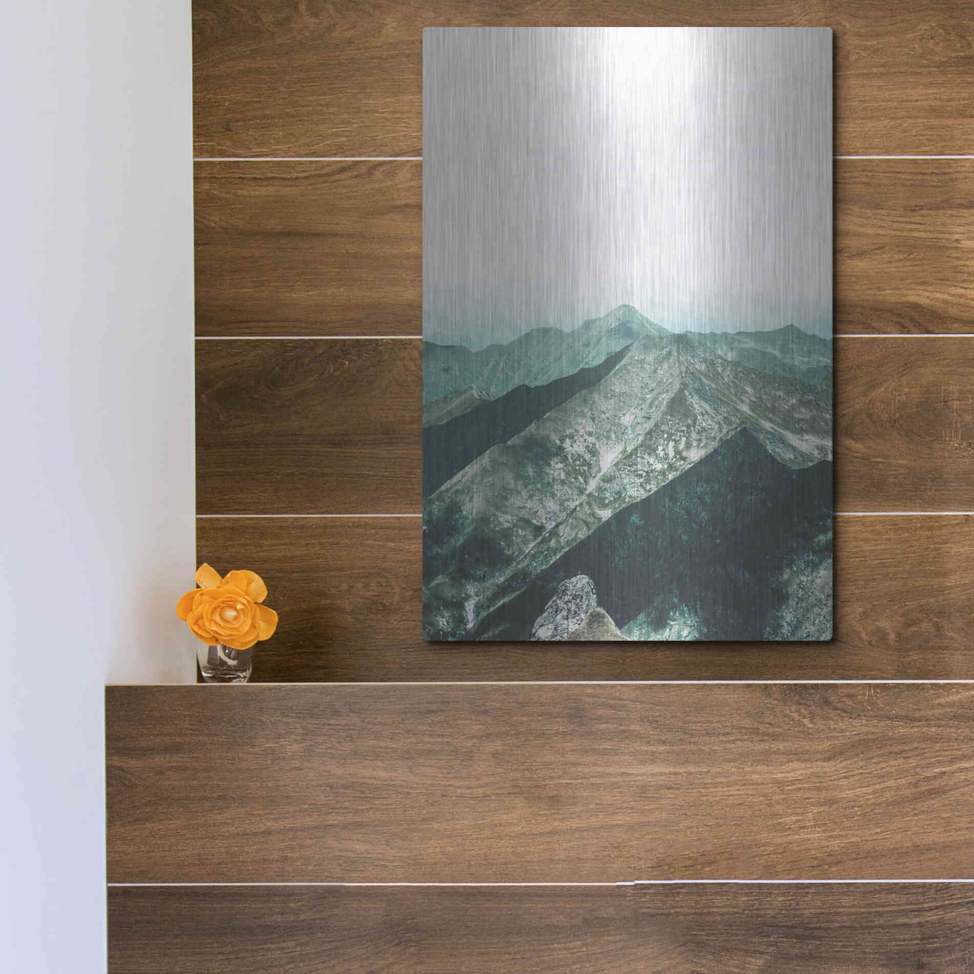 Luxe Metal Art 'Bishop 16' by Design Fabrikken, Metal Wall Art,12x16