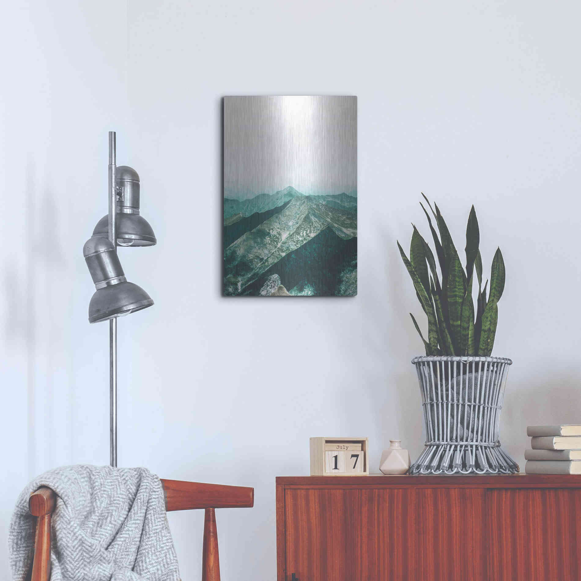 Luxe Metal Art 'Bishop 16' by Design Fabrikken, Metal Wall Art,16x24