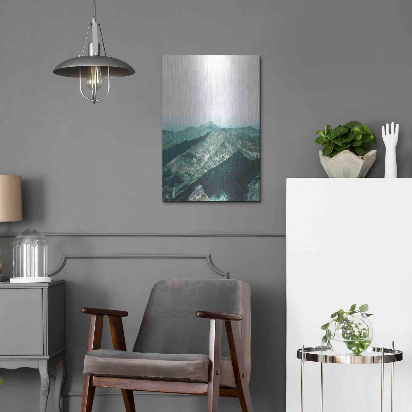 Luxe Metal Art 'Bishop 16' by Design Fabrikken, Metal Wall Art,16x24