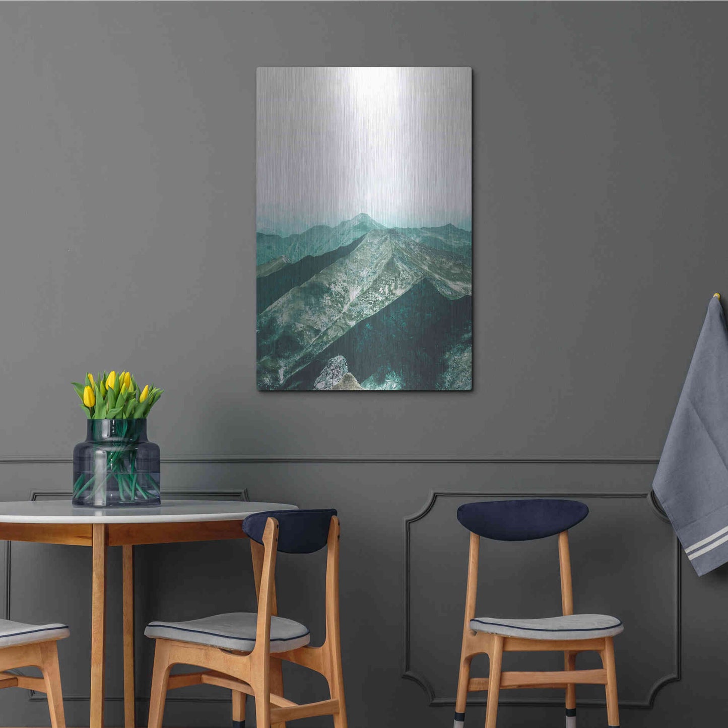 Luxe Metal Art 'Bishop 16' by Design Fabrikken, Metal Wall Art,24x36