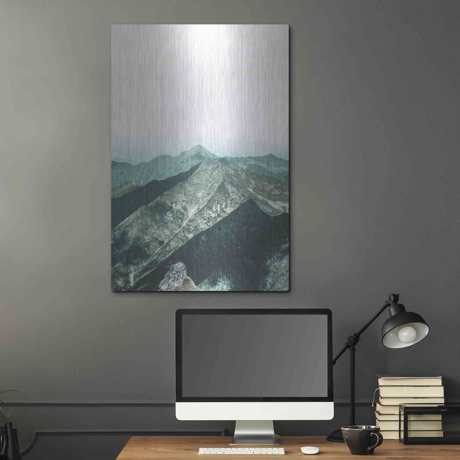 Luxe Metal Art 'Bishop 16' by Design Fabrikken, Metal Wall Art,24x36