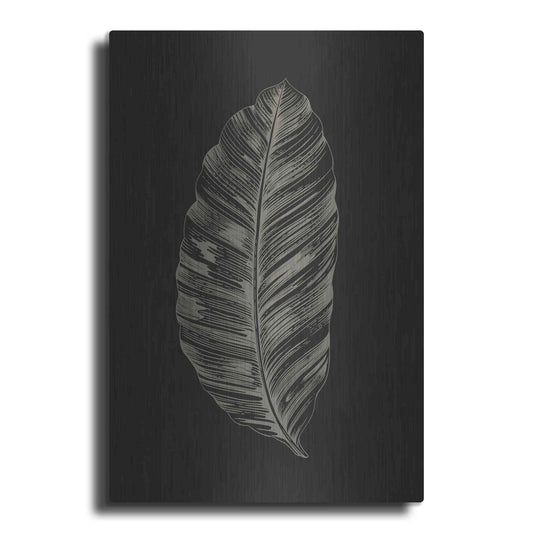Luxe Metal Art 'Black Leaf' by Design Fabrikken, Metal Wall Art