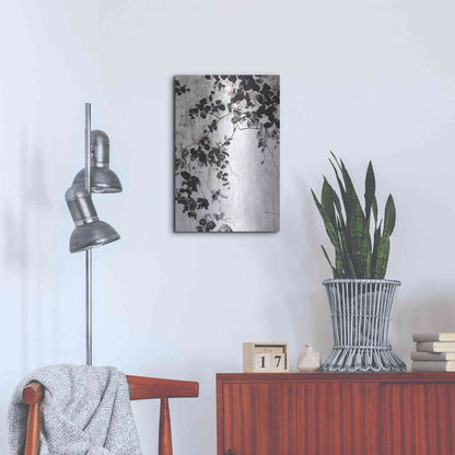 Luxe Metal Art 'Black Leaves' by Design Fabrikken, Metal Wall Art,16x24