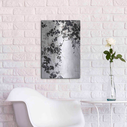 Luxe Metal Art 'Black Leaves' by Design Fabrikken, Metal Wall Art,16x24