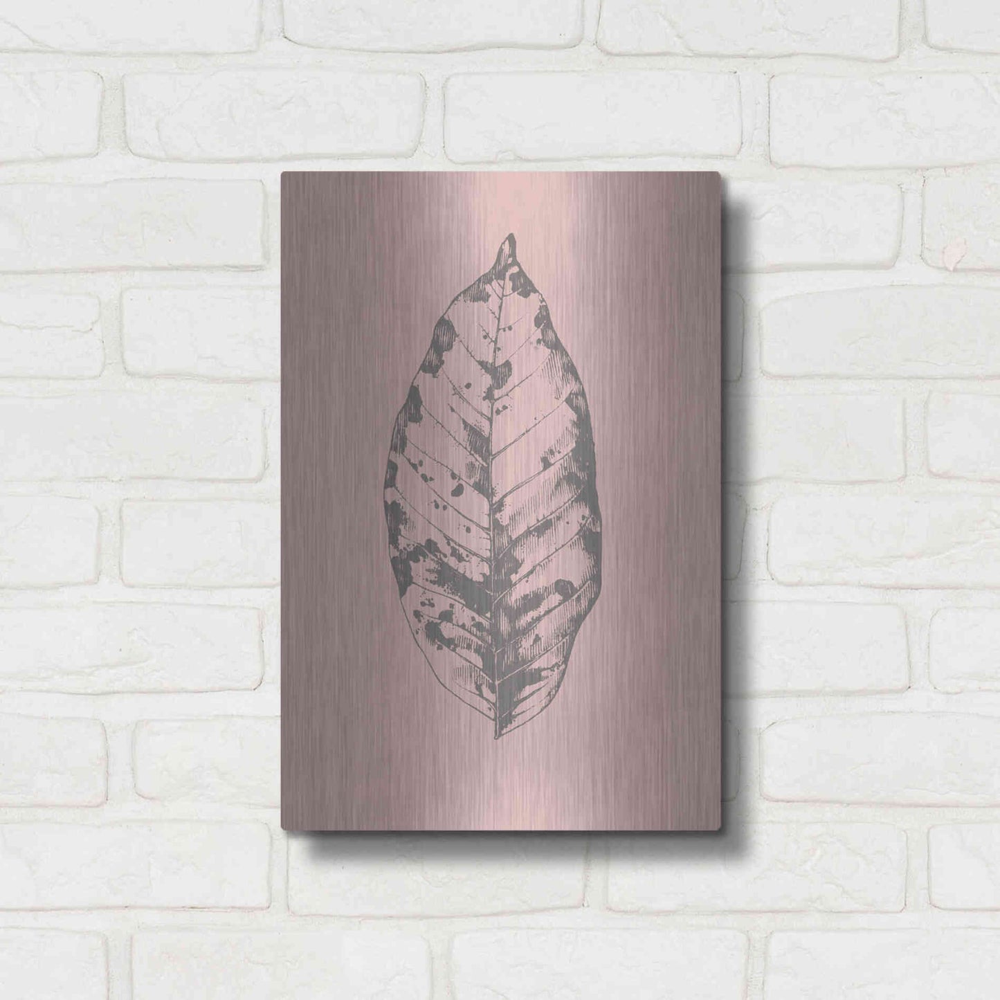 Luxe Metal Art 'Botanica 1' by Design Fabrikken, Metal Wall Art,12x16